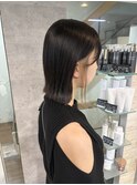 ベージュインナーカラー・パツっとラインボブ♪秀果