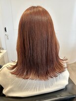 リアン 新城店(Rian)&nbsp;透け感アプリコットオレンジ/外ハネ/簡単セット