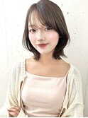 ☆シースルーバング 大人気のくびれヘア ミディアムレイヤー☆