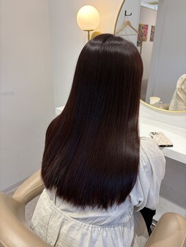 AND THE BEAUTY イオンタウン防府 髪質改善カラー〈チェリーレッド〉