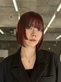 シスタ(SISTA)&nbsp;レッドカラー×顎ラインボブ/ステップカット【自由が丘駅】