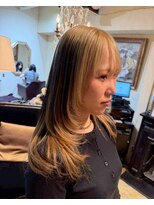 グッドフェローズ キタホリエ(GoodFellas kitahorie)&nbsp;レイヤーカット×ハイトーン透明感カラーで艶髪魅せる