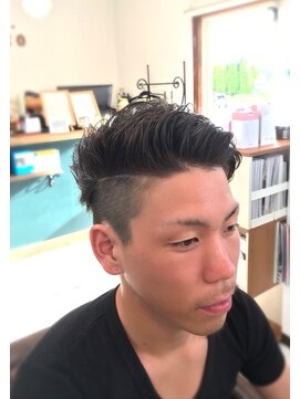 美容室 ティアナ ココ(TIEANA.COCO) 【メンズ】2ブロナチュラルオールバック