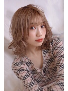 ヘアーメイク トレコローリ(hair make trecolori) 【trecolori 津田沼】ミディアムウルフ