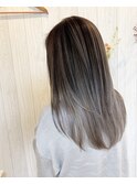 大阪から香川へ!バレイヤージュカラー