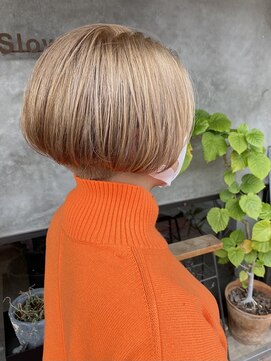 スロウ(Slow) 1ブリーチ×ハイトーンベージュ