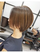 ヘアテリア リュウ 大塚(hair teria ryu) 丸みショート×艶髪アッシュブラウン