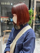 ガリカ 横浜(Gallica)&nbsp;【minami】個性派おしゃれチェリーレッド/かわいいワイドバング