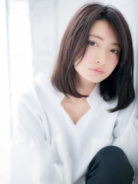 アルバハナレ 横浜(αlba HANARE) 関内/髪質改善/グレージュカラーのワンカールロブヘアg