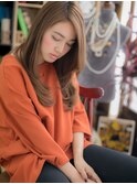 ゆらぎ斜めバング外国人風レイヤーロングc5川口20代30代40代