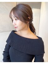 アナ ラーナ(Anna Lanna) 抜け感のある顔周りとブラウンベージュ【奥村北斗】