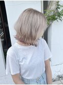 ☆ホワイトベージュに裾カラー☆