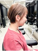 大人可愛い/20代30代40代/丸みショート/ショートボブ