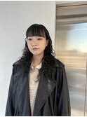 ワイドバングパーマ