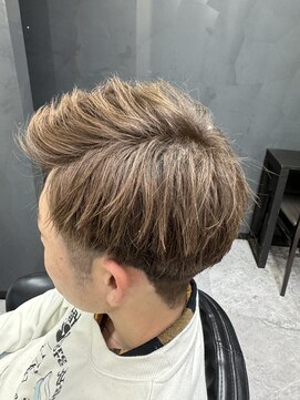 アローズ 久留米店(arose) ソフトツーブロック王道ナチュラルアッシュ細束刈り上げ