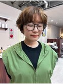 【Lookat】20代30代40代ニュアンスマッシュパーマショートパーマ
