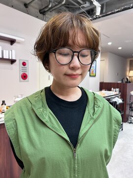 ルックアット(Look at) 【Look at】ショートパーマ似合わせカット大人ガーリー着物ヘア