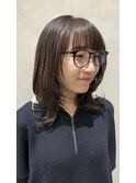 まろやかブラウン×レイヤーカット