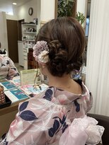 コアフィールフィス(COIFFURE fils)&nbsp;新規お得クーポンあり【見附　今町】浴衣ヘアセット