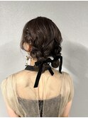 お呼ばれヘアセット