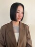 【白髪染め】似合わせカット＋艶カラー＋内部補修トリートメント　13860円