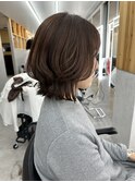 愛され顎ラインボブアンニュイ色気色っぽボブウェーブボブ