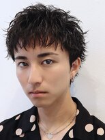 オーシャントーキョー 仙台(OCEAN TOKYO)&nbsp;黒髪ショートアップバングツーブロックビジネス刈り上げ