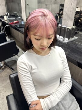 メゾン 心斎橋店(Maison) 履歴を活かしてピンクとブラックのエンドカラー