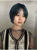 【心斎橋hen】ショートウルフにローライト