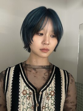 ヘン(hen) 【心斎橋hen】ショートウルフにローライト