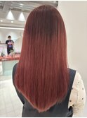 ブリーチなしダブルカラーでつくる暖色系カラー
