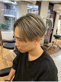 バレイヤージュシルバーカラー