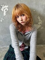 アルテヘアー(arte HAIR)&nbsp;【arteHAIR】透明感オレンジベージュ×トレンドウルフレイヤー