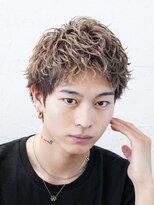 レタッチ バイ フィフス 天神大名(RETOUCH by fifth) 福岡大名メンズパーマスパイキーショートスパイラルパーマ30代