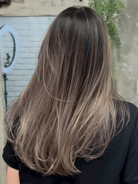 アポロ 横浜駅店(apollo) ブリーチ/ミディアムヘア/デザインカラー/フェイスフレーミング