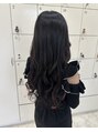 イーエル フレスコ(e.ll fresco) シールエクステで長さ出しをしてインナーに赤を入れました!