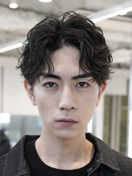 フィフスパーク(fifth PARK) 渋谷大人緩めツイストスパイラルパーマメンズセンターパート