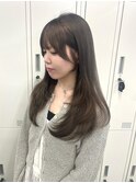 ワンカールで可愛いレイヤーカット＊ブリーチありくすみベージュ