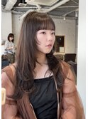 【中澤彩乃】レイヤーカット顔周り前髪ブラウンカラー吉祥寺韓国