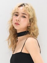 アース 焼津店(HAIR&MAKE EARTH)&nbsp;外国人風ミディアム×ブロンドヘア