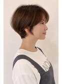 レイヤーショート白髪ぼかしハイライト【30代40代髪質改善】