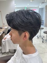 アッシュ 下丸子店(Ash)&nbsp;フェザーパーマメンズパーマセンターパートメンズヘア