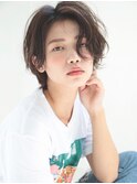外国人風無造作ショート