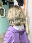 ホワイトシルバー×グラデーション