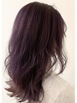 エイト 横浜店(EIGHT) パープル×レイヤーカット