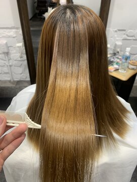 アルコイリスバイドールヘアー(ARCOIRIS by Dollhair) 黒髪ロングストレートグレーベージュエギョモリオン眉ショート