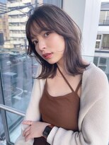 ジゼル 博多筑紫口店(GiseL)&nbsp;くびれヘアー♪ミルクティーブラウン♪