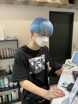 ペレ 渋谷(PELE)&nbsp;Y250_ペールブルー ブリーチ3回~