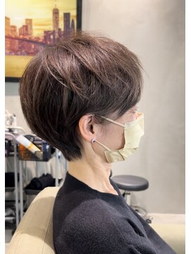 ベイショア(Bay Shore NY) ［BayShore］マッシュショート×ハイライト×ベージュ