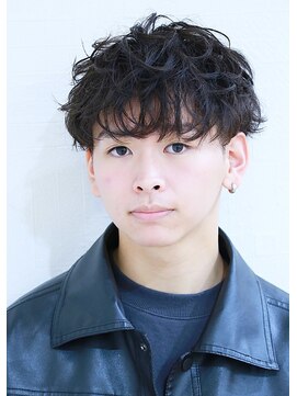 モットコウ 岡山駅前(Mot-Co) ラフバングマッシュ×ダークブラウン